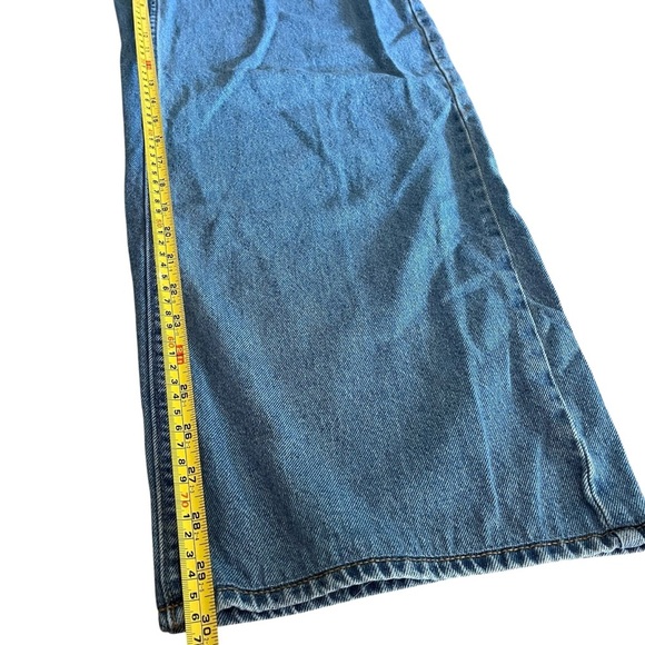 Old Navy Wide Leg High Rise Jeans Size 6 Tall 30” Inseam Vintage Wash Denim - Picture 6 of 12